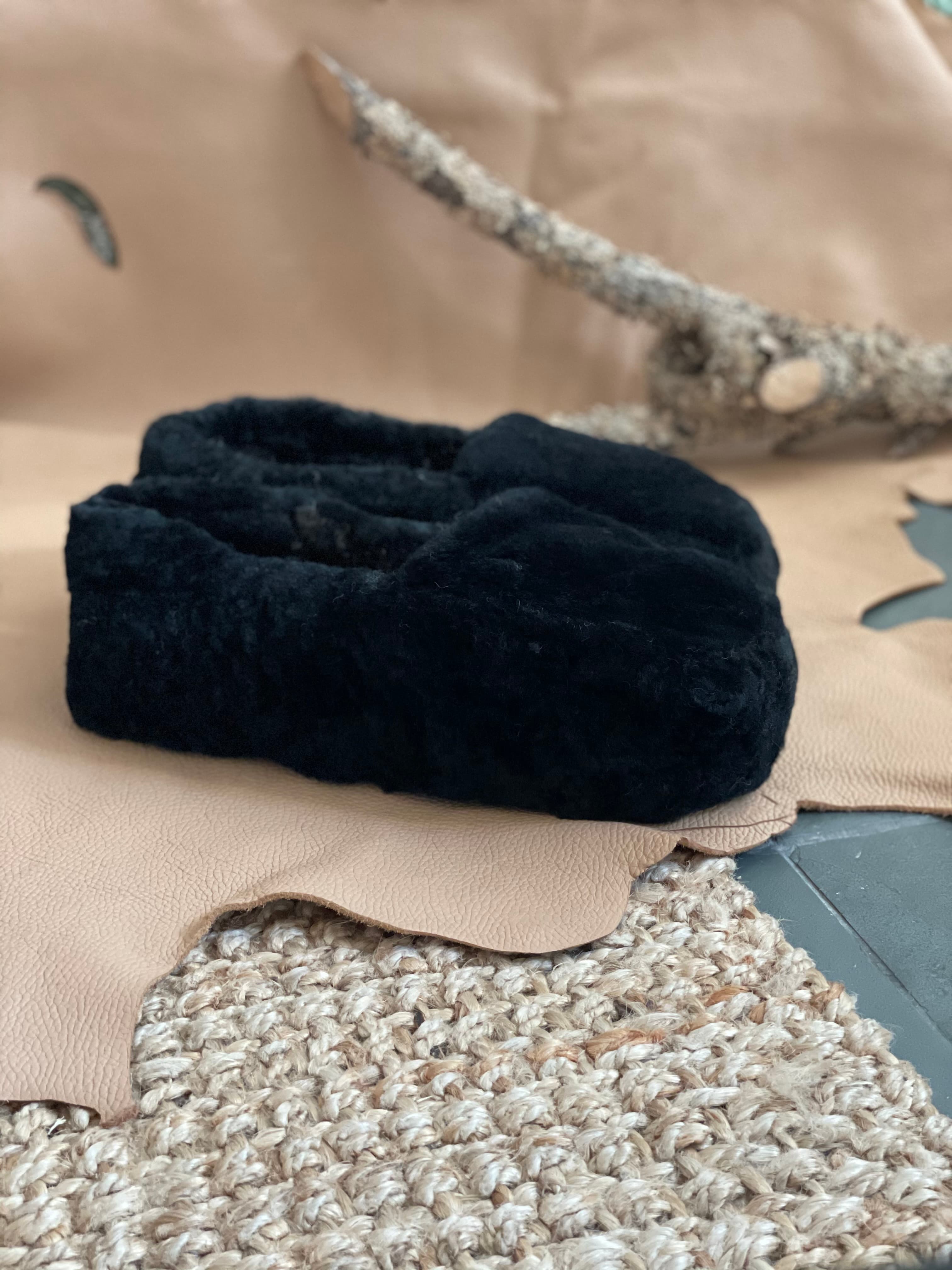 Pantufla adulto clásica negro